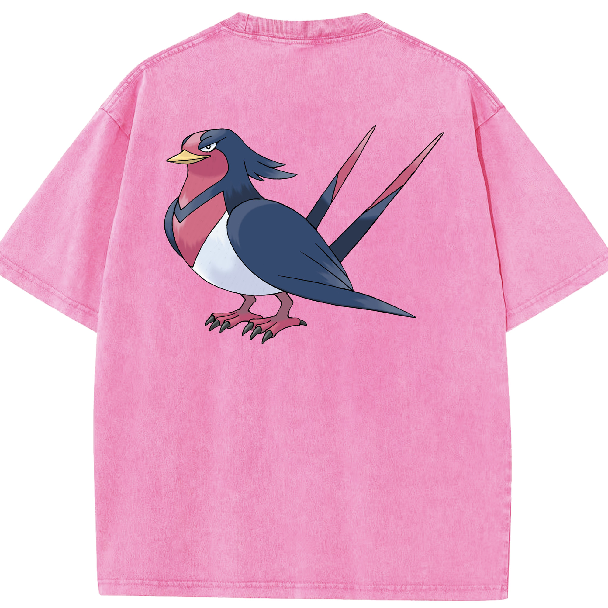 （画像用） ポケットモンスター Pokémon 綿100% ヴィンテージ風 半袖Tシャツ（背面プリント）